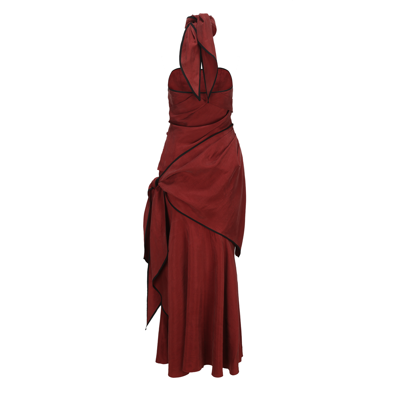 Crimson Knot Tube Dress