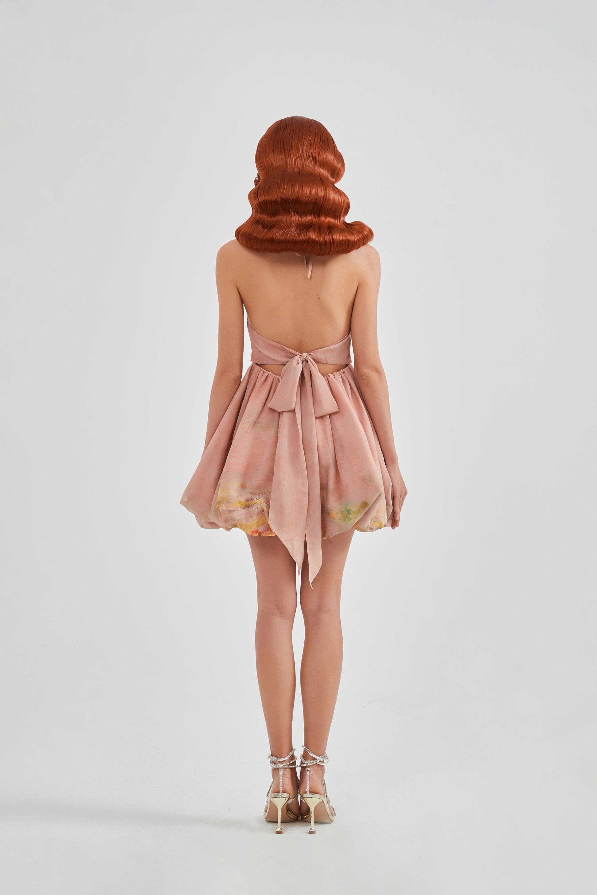 CallRinDuck Pink mini dress pink back