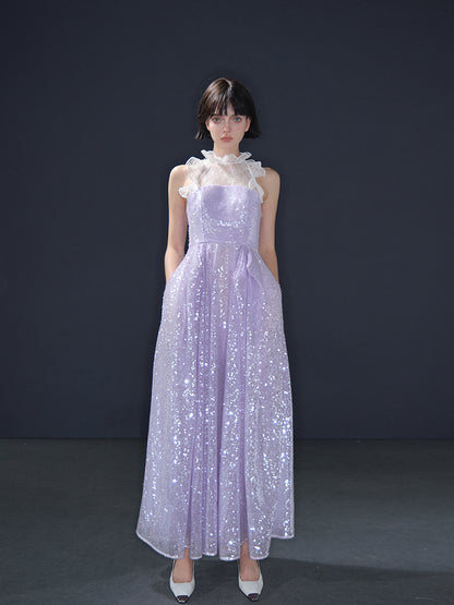SSAVAGE Lilac sequin dress