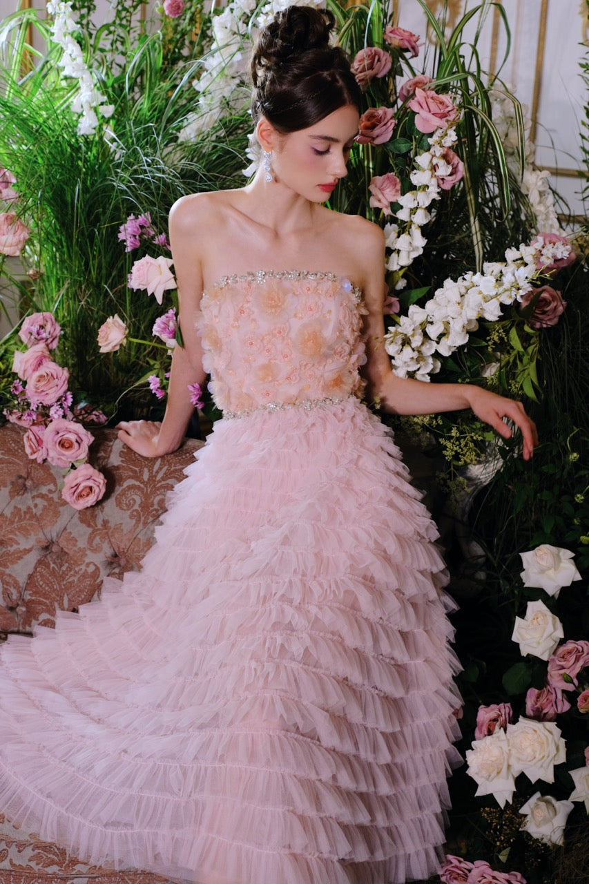 Tulle Layered Maxi Dress