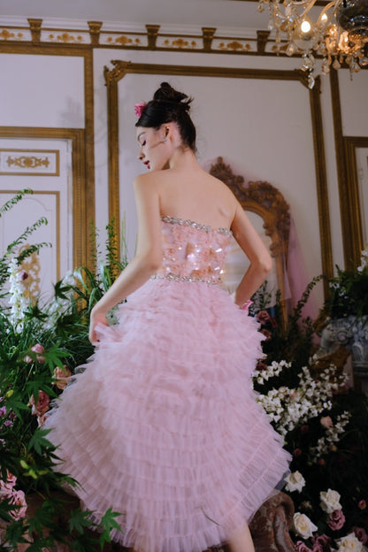 Tulle Layered Maxi Dress