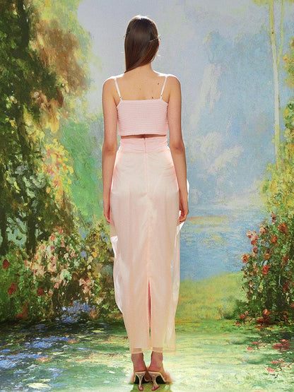 Mist Midi Dress in Pink