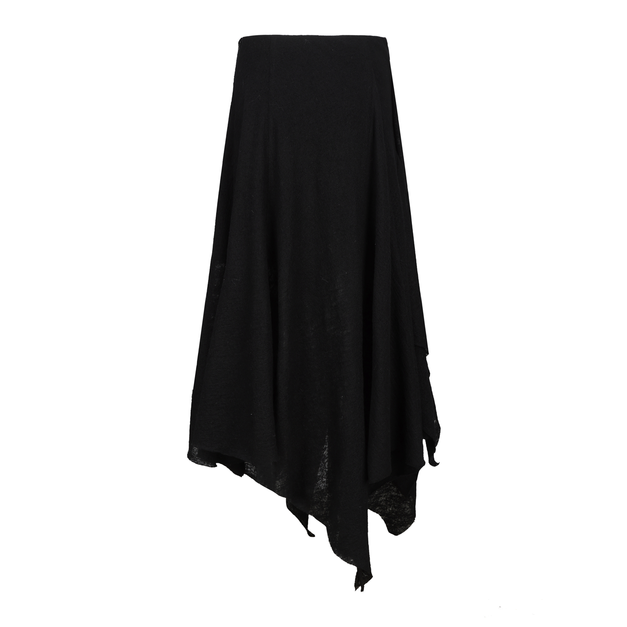 ELYWOOD 24AW Black Wool Maxi Skirt back