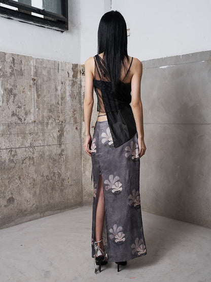 Plum Blossom Top in Black