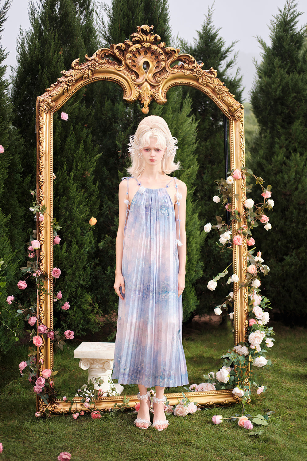 Lily's Whisper Printed Dress