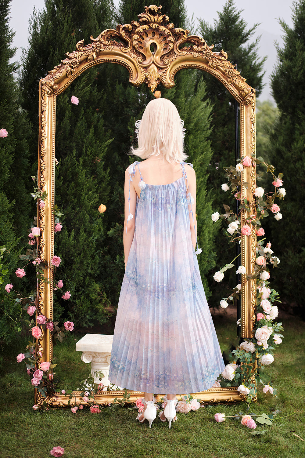 Lily's Whisper Printed Dress