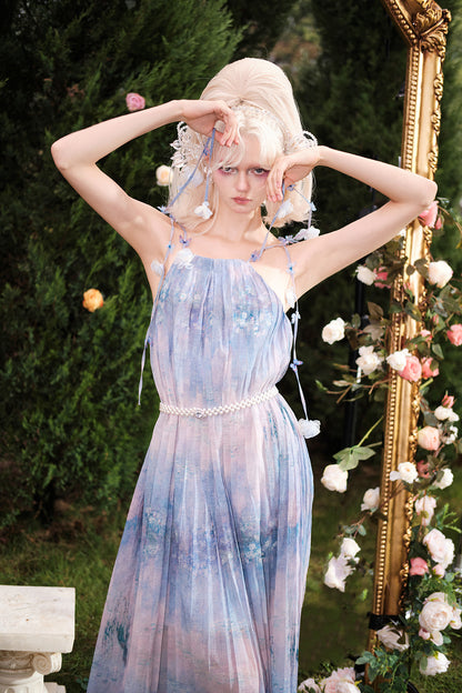 KINGWEN printed dress holiday party