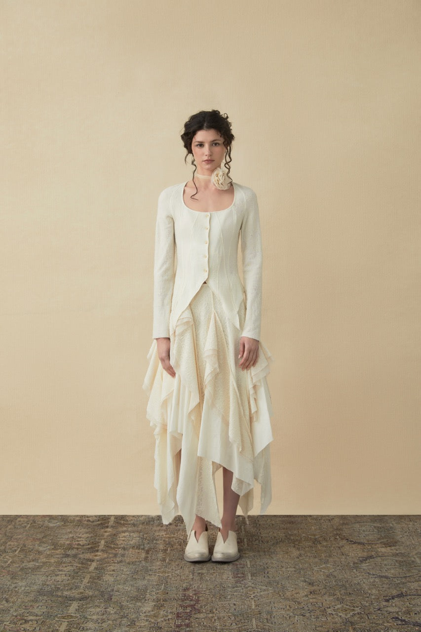 Wool Midi Skirt