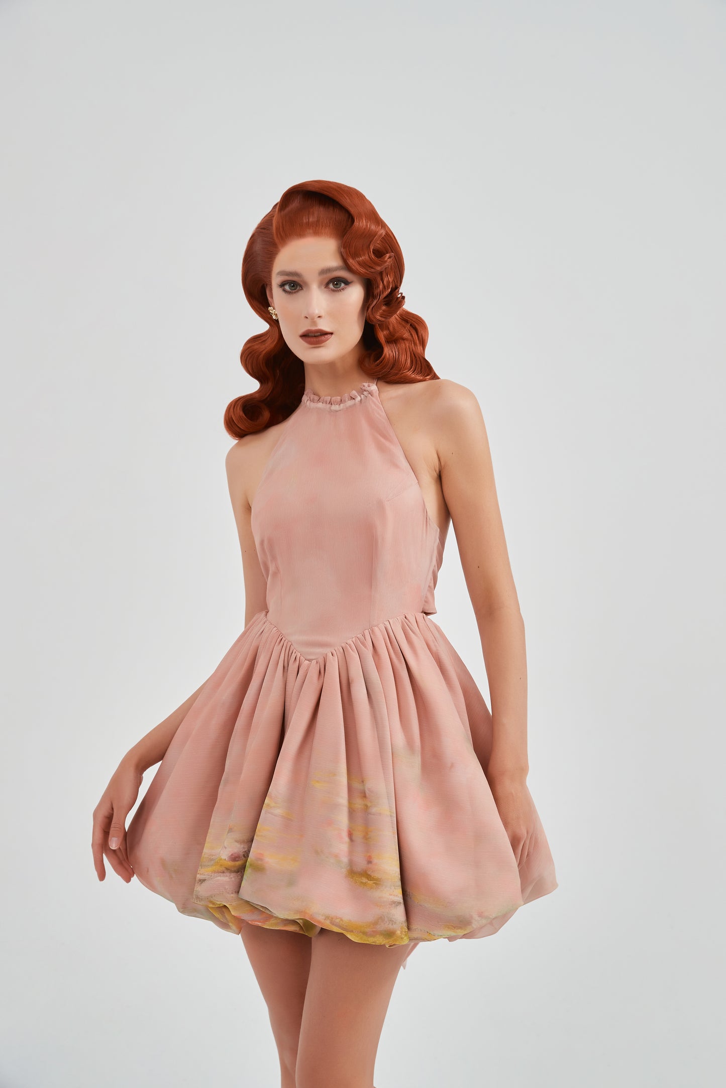 CallRinDuck Pink mini dress pink front