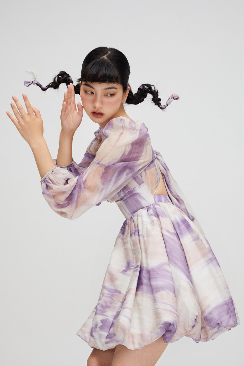 Call Rin Duck Purple Dress _model