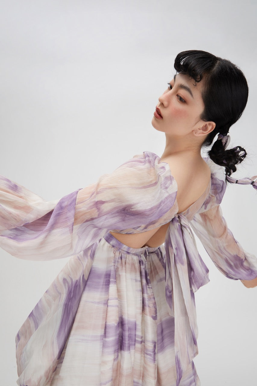 Call Rin Duck Purple Dress _4