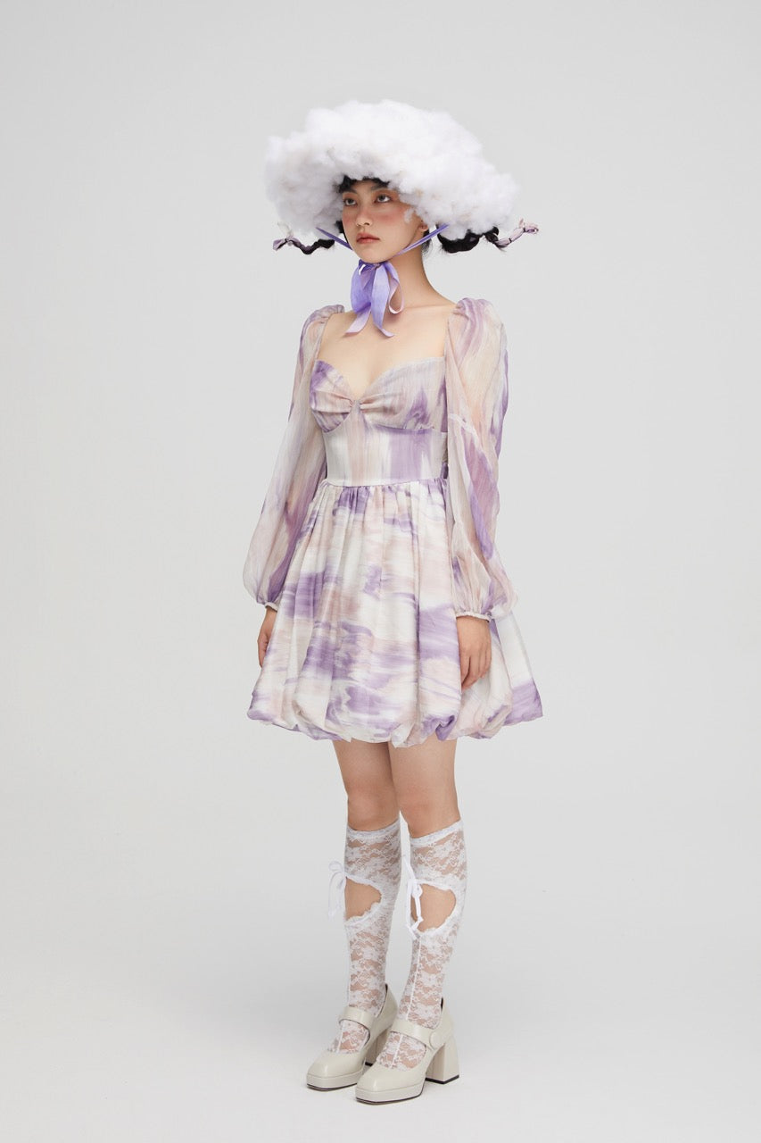 Call Rin Duck Purple Dress _side
