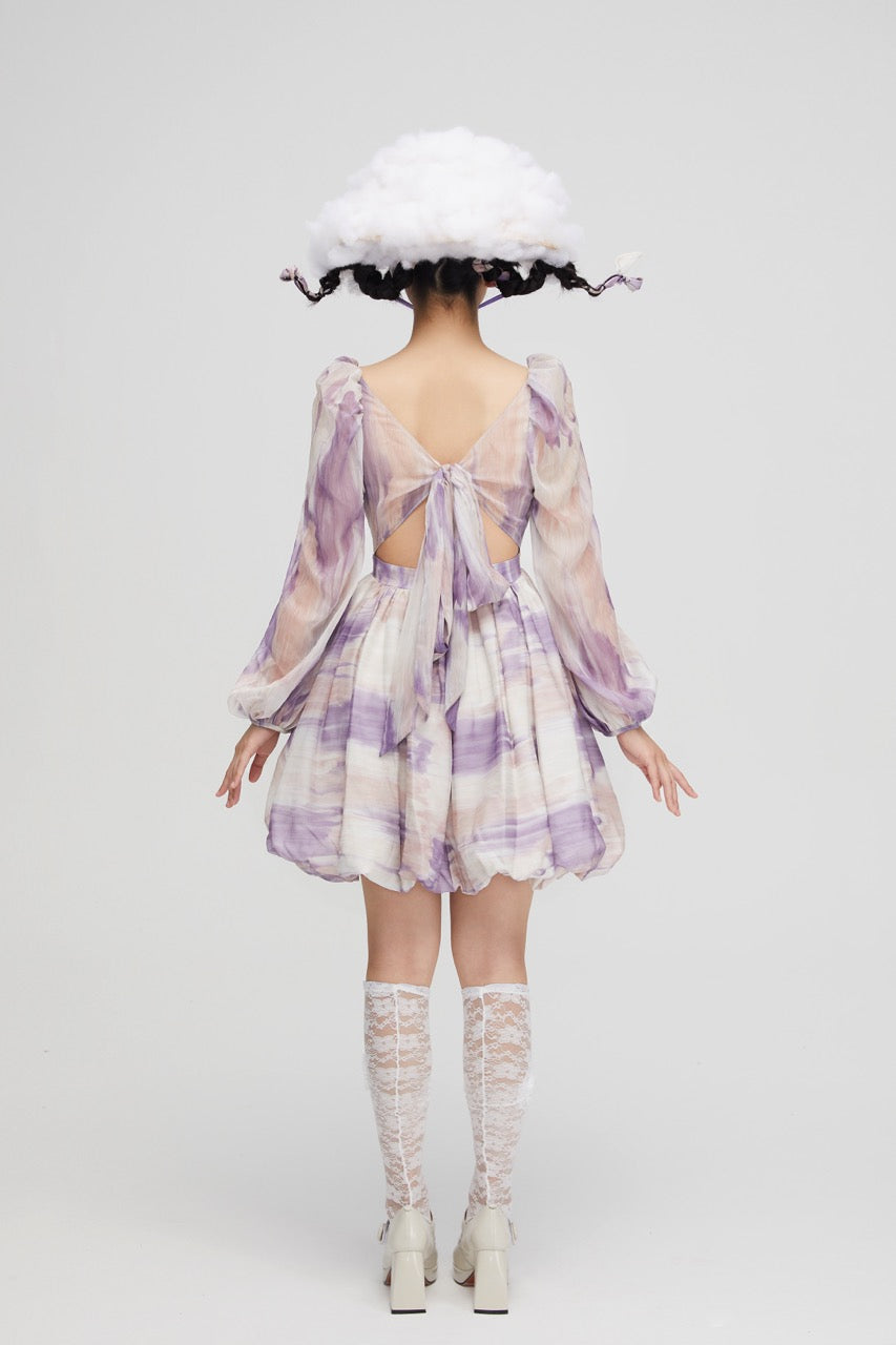 Call Rin Duck Purple Dress back