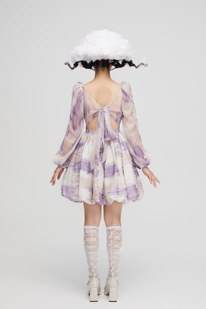 Call Rin Duck Purple Dress back
