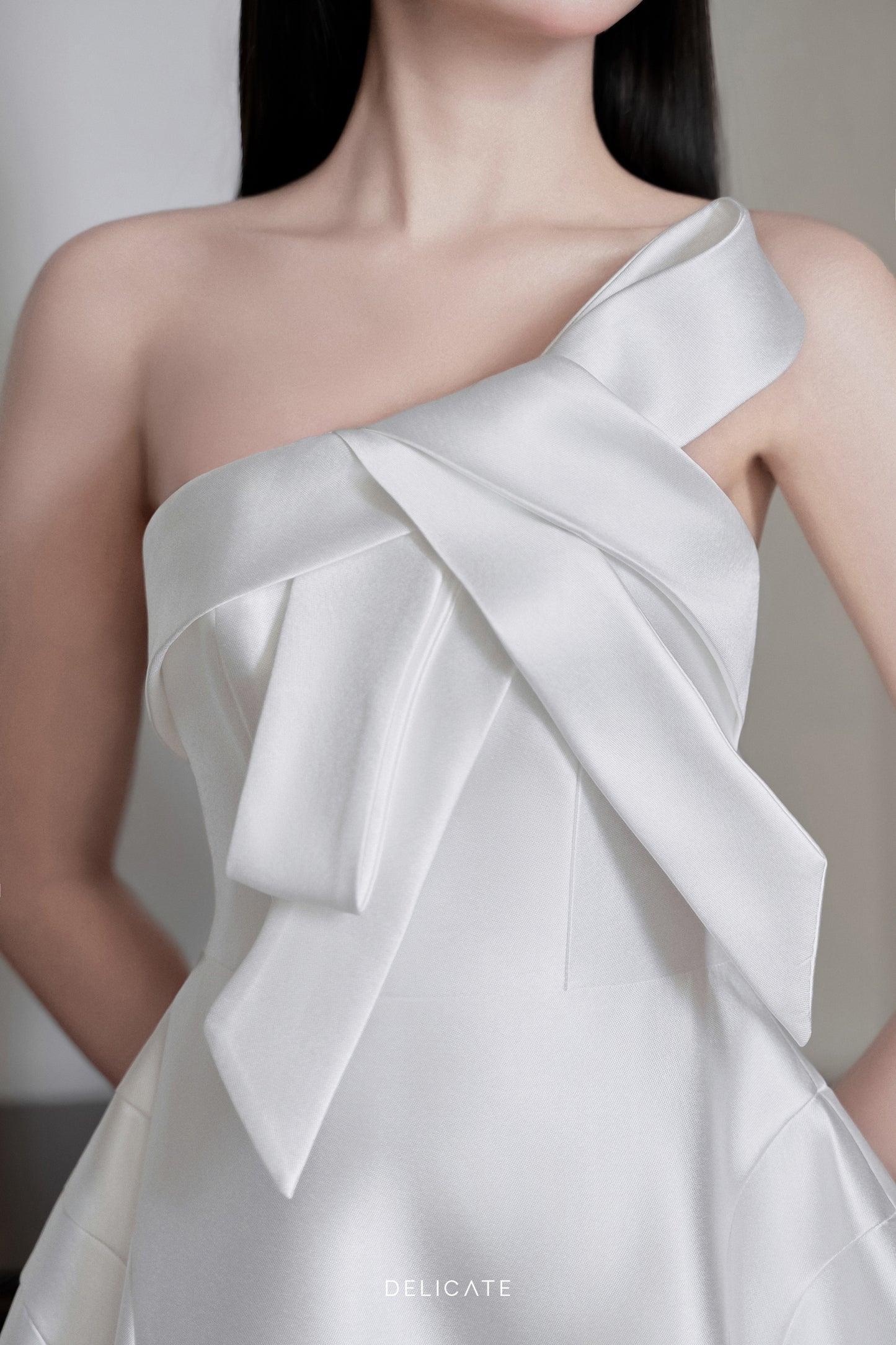 Mona White Bow Dress