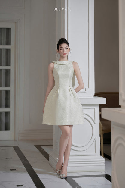 Emma A-line Jacquard Mini Dress