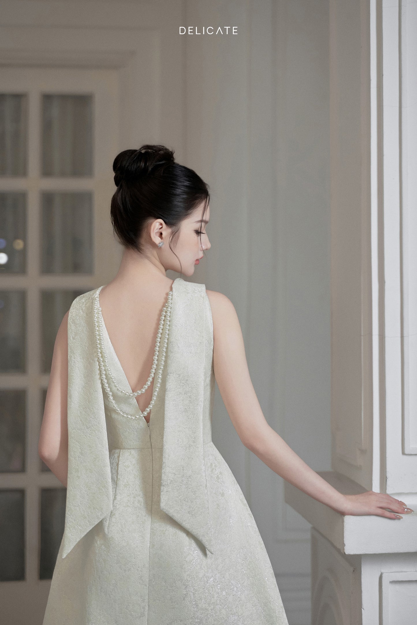 Emma A-line Jacquard Mini Dress