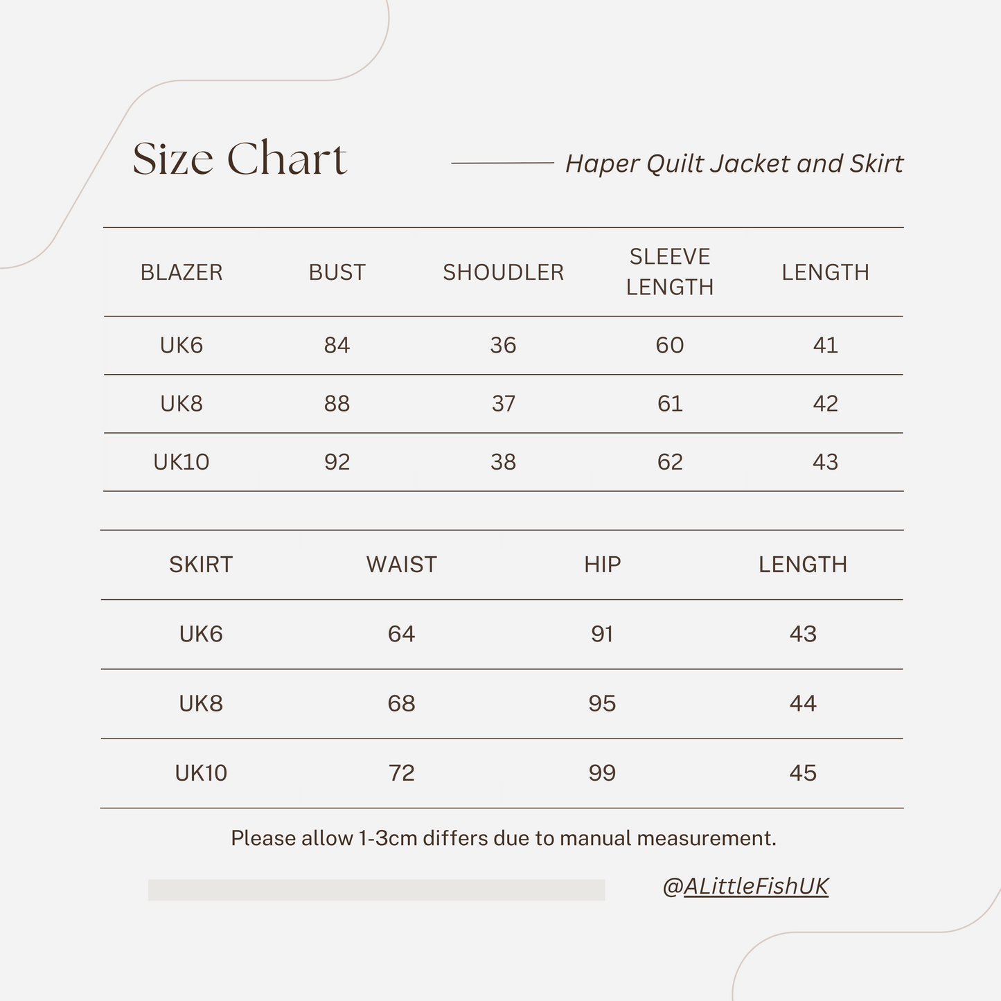 Haper Quilt Jacket and Skirt