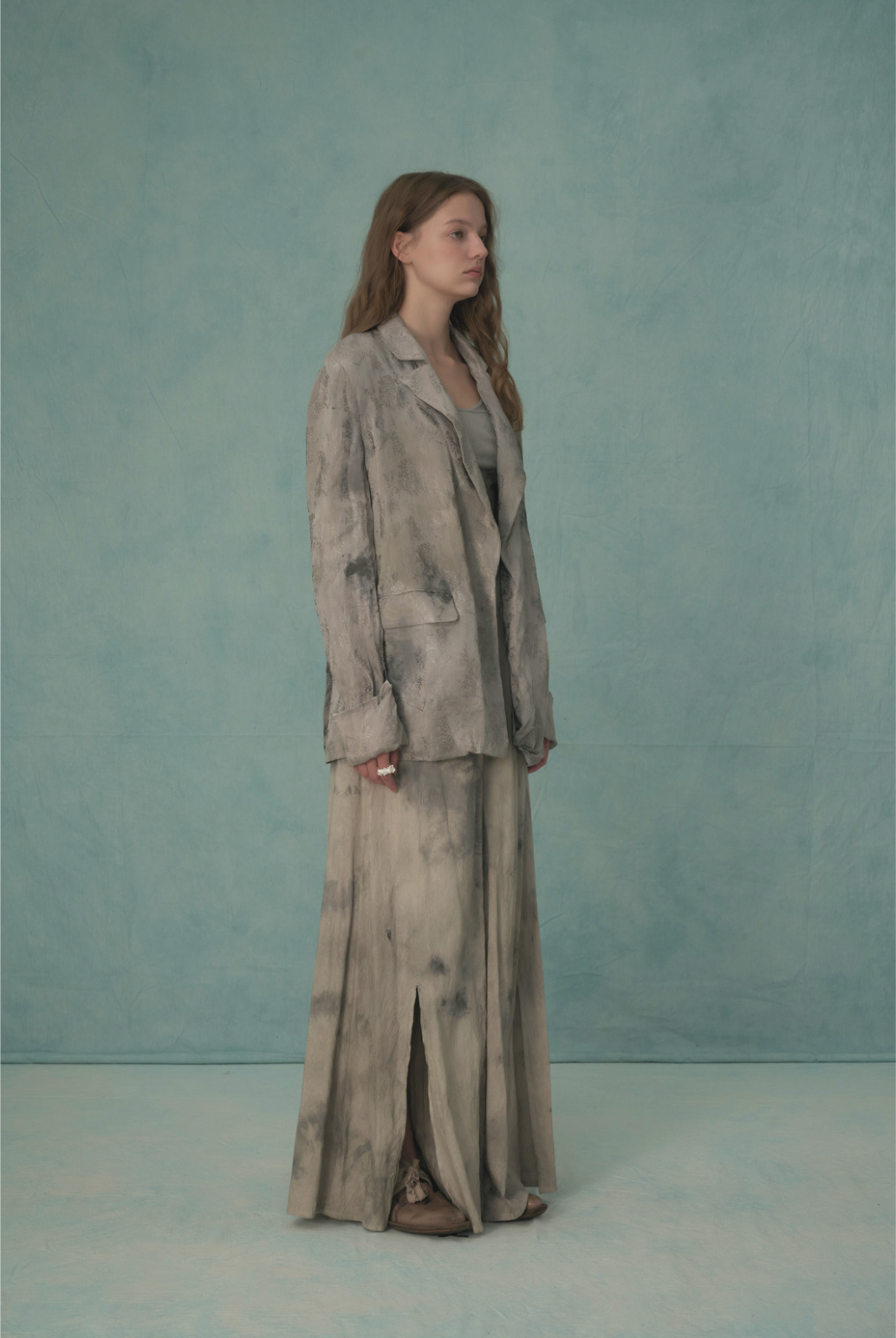 Plant-dyed Silk Blend Blazer