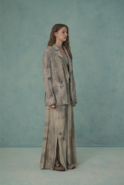 Plant-dyed Silk Blend Blazer
