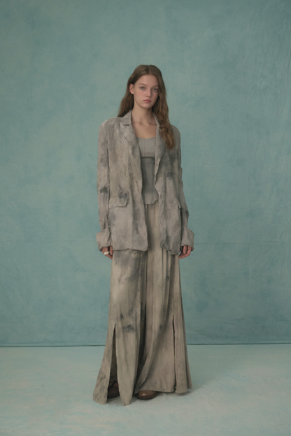 Plant-dyed Silk Blend Blazer