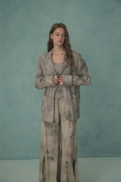 Plant-dyed Silk Blend Blazer