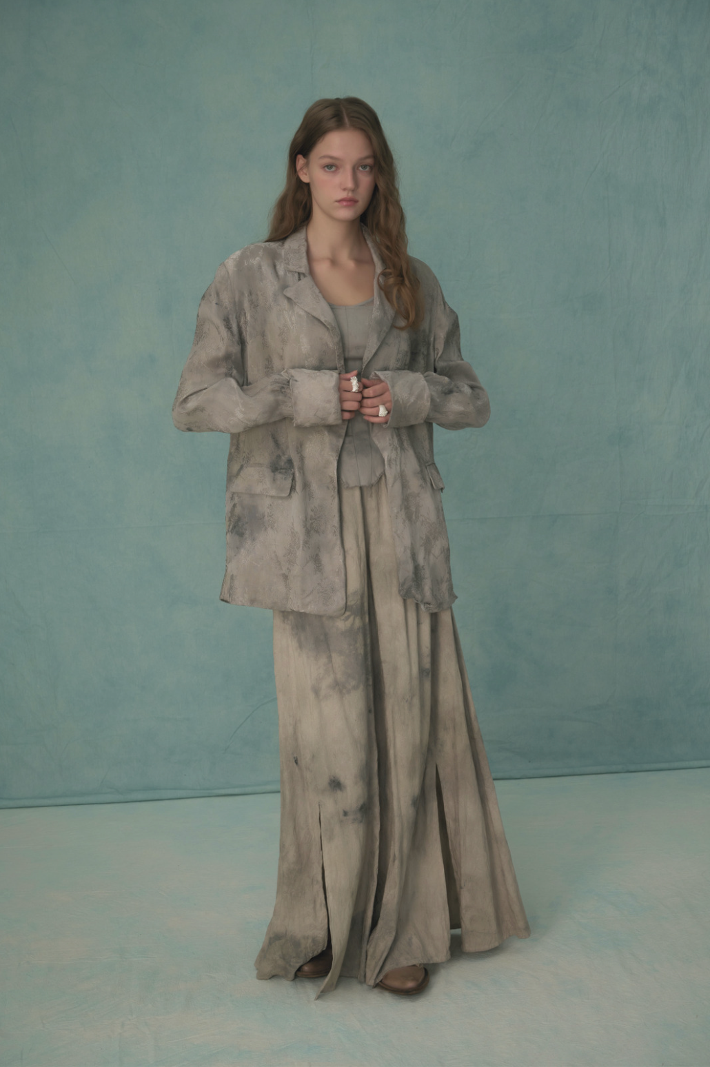 Plant-dyed Silk Blend Blazer