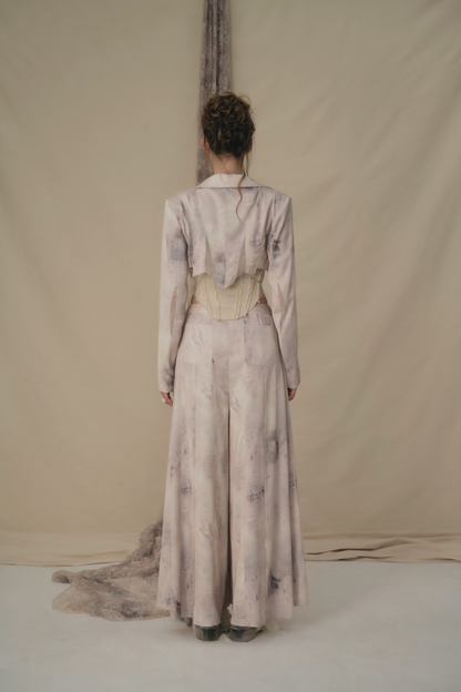 Elywood Beige Top and Trousers _back