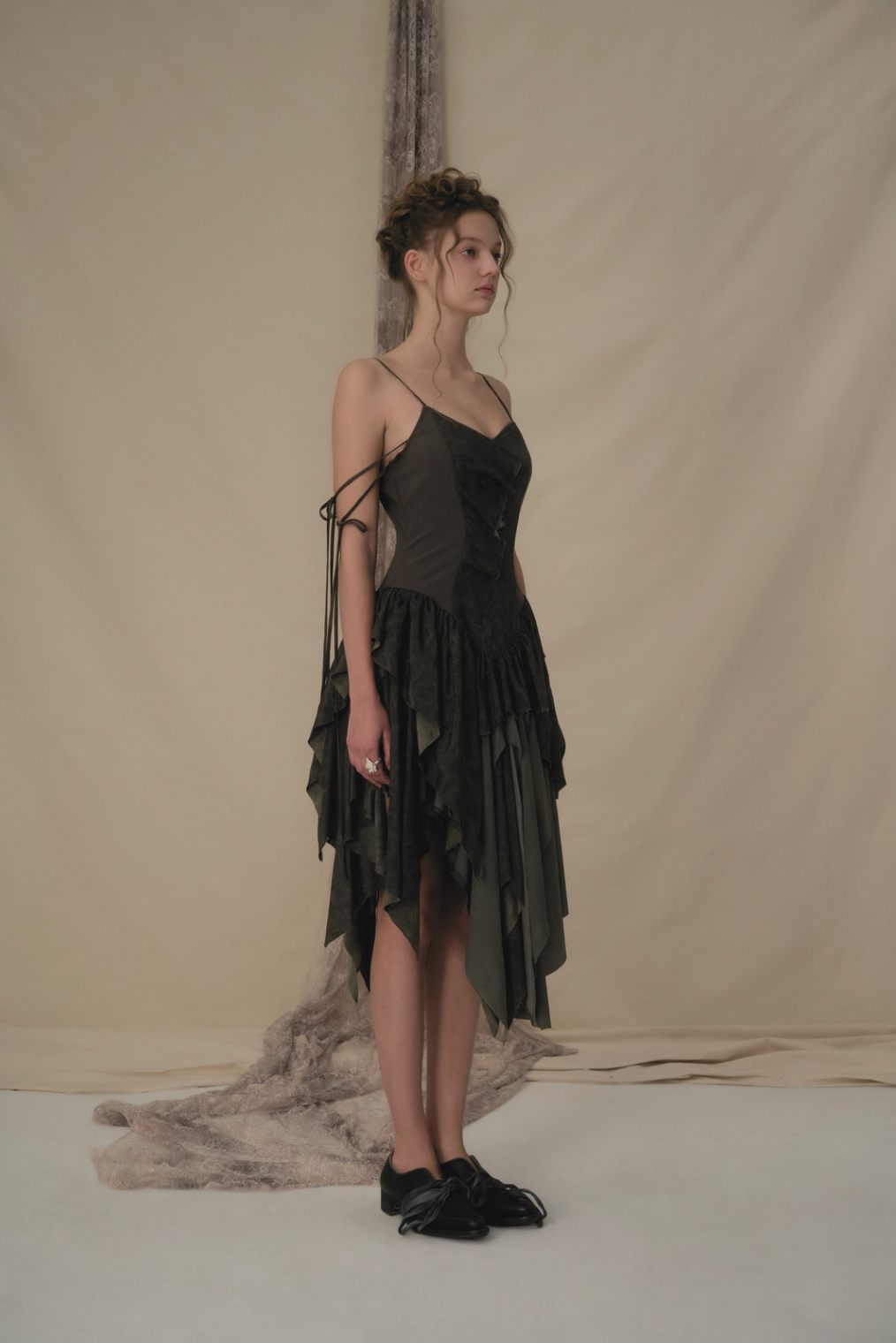 Sage Green Spliced Dress