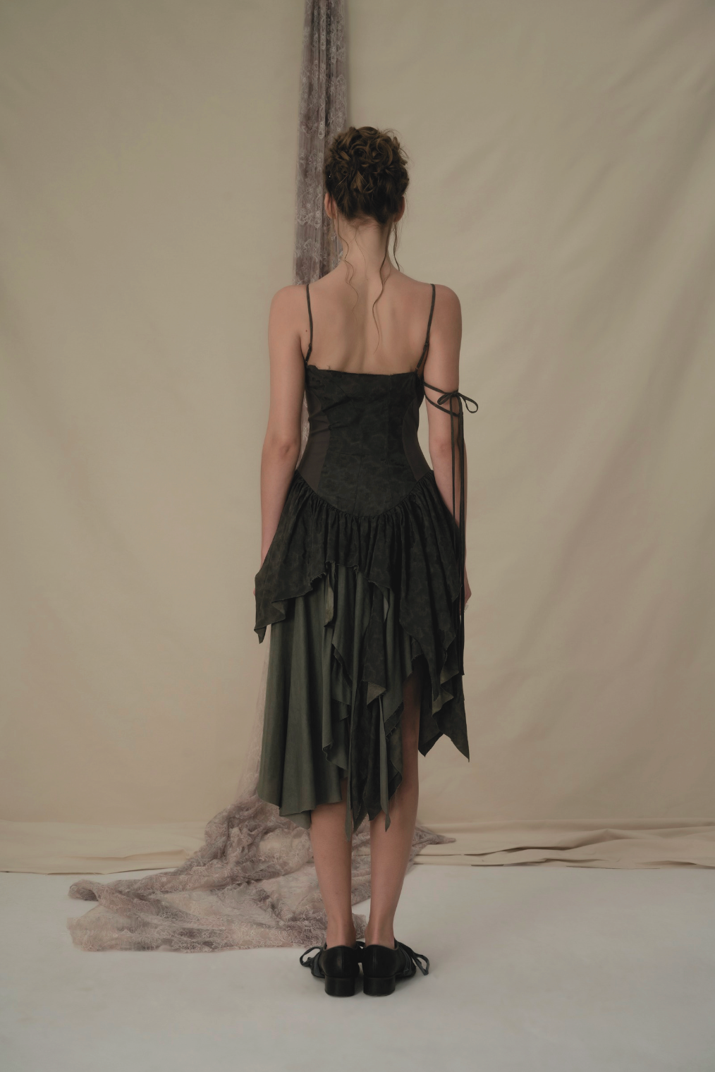 Sage Green Spliced Dress