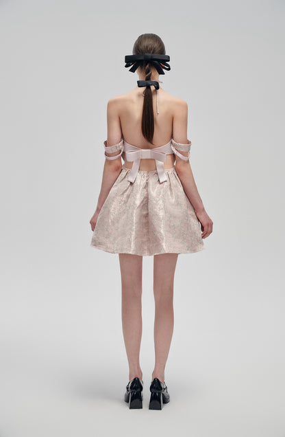 FaSogno_Pink_Mini_Dress_back_bow