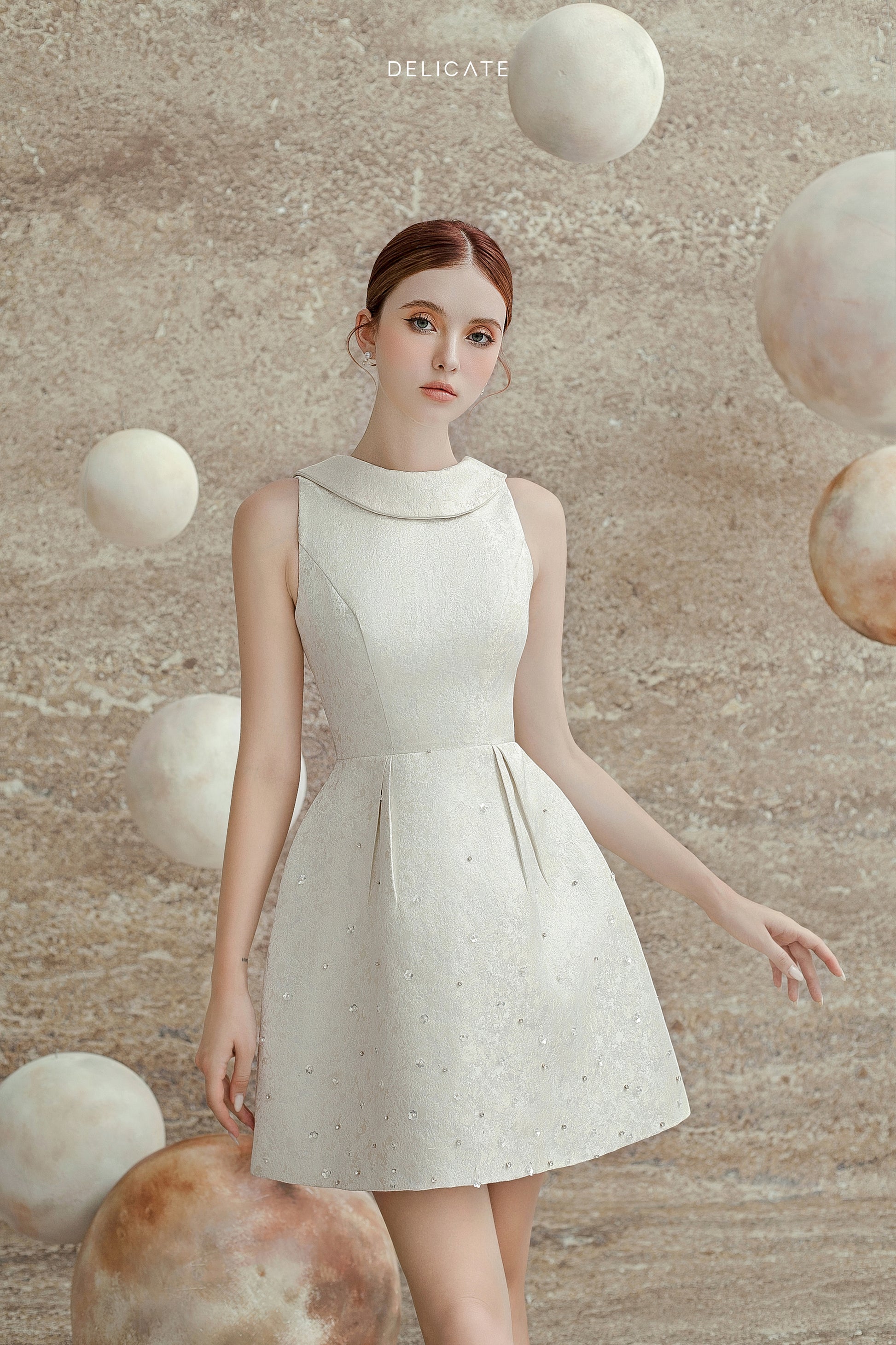 white mini dress elegant