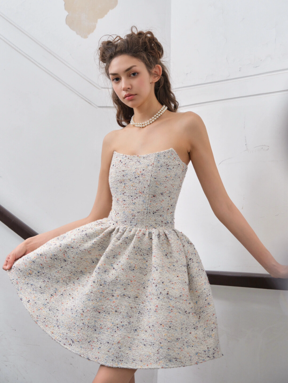 Poping Candy Strapless Mini Dress
