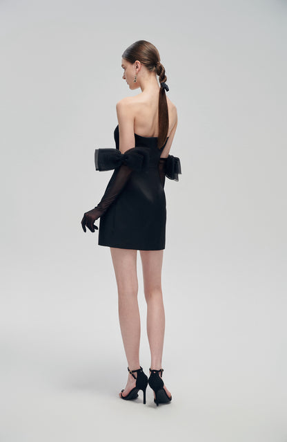 FaSogno_black_mini_dress_with_bow_gloves_2