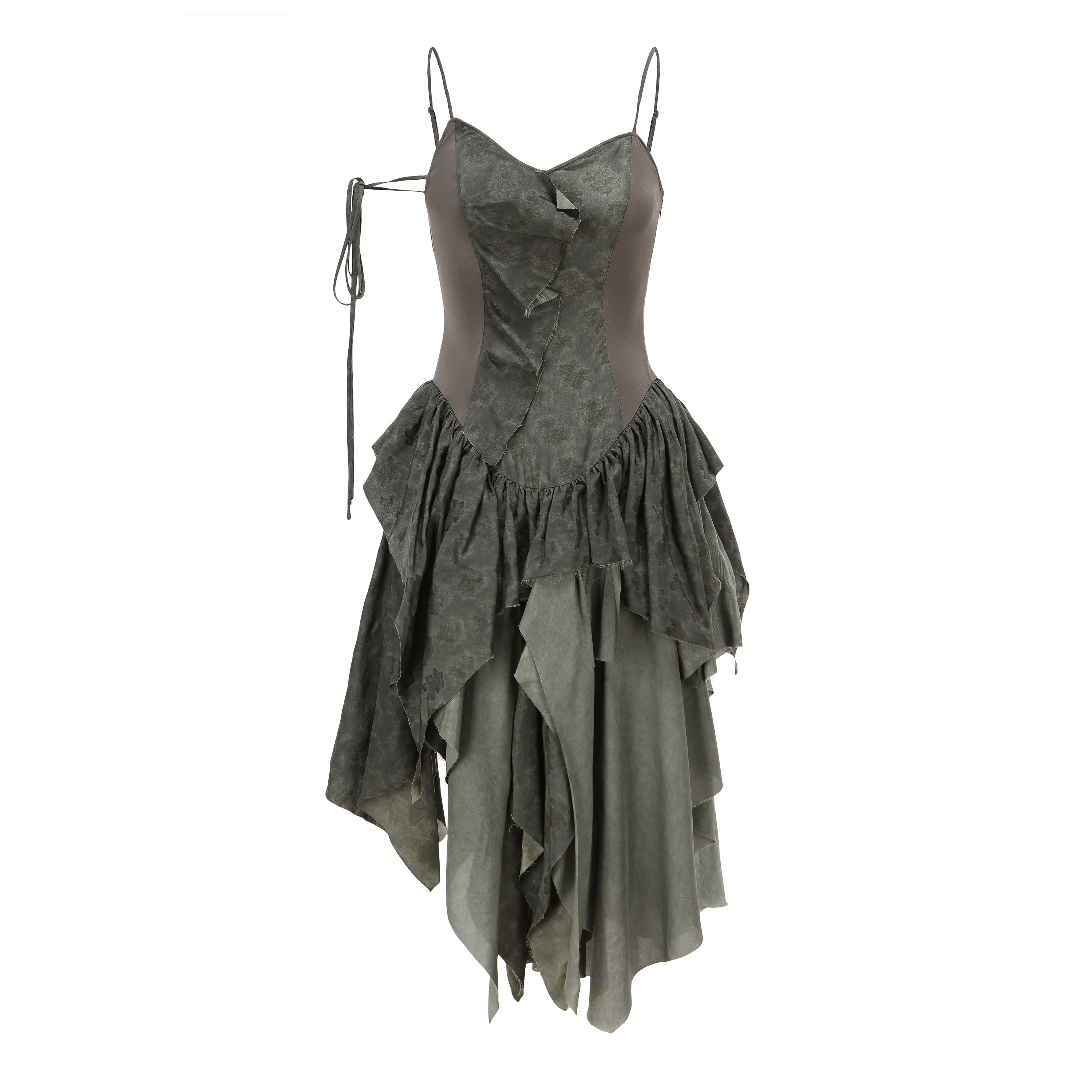 Sage Green Spliced Dress