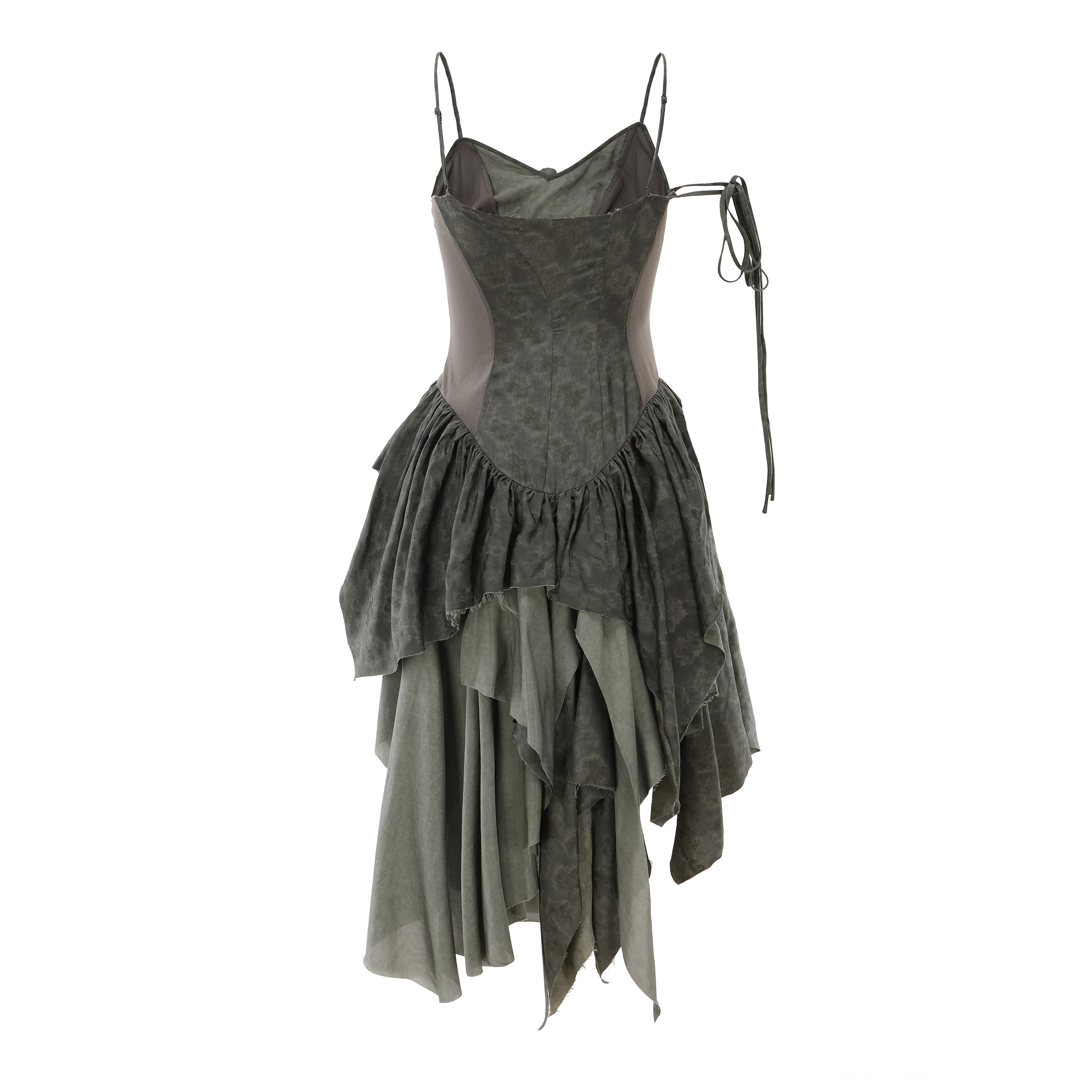 Sage Green Spliced Dress