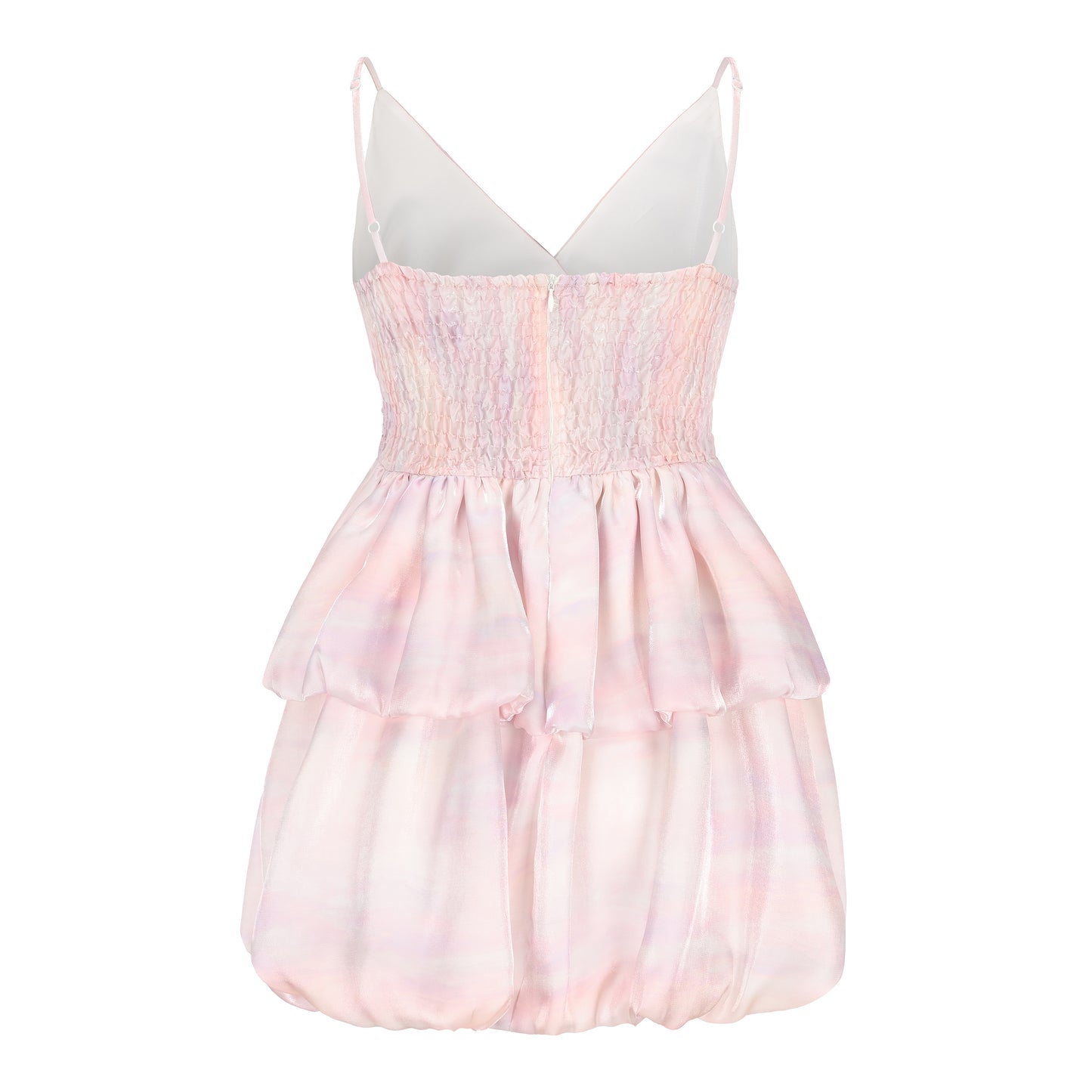 Satin Layered Mini Dress