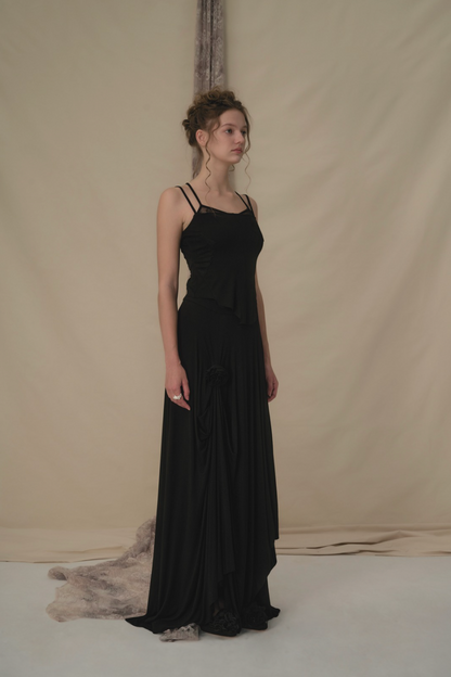 Elywood Black Lace Camisole Top _side