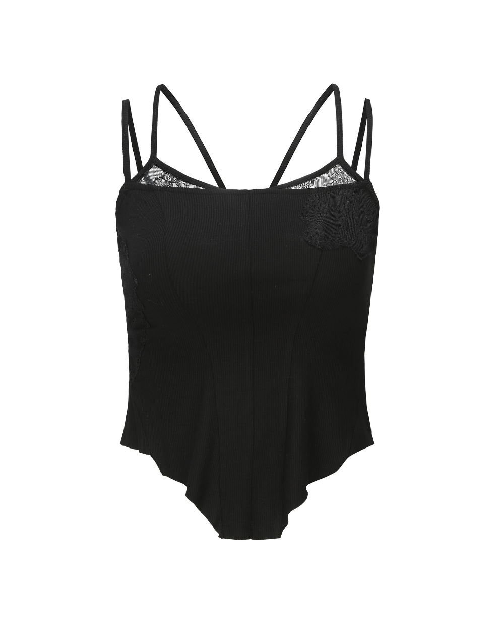 Elywood Black Lace Camisole Top