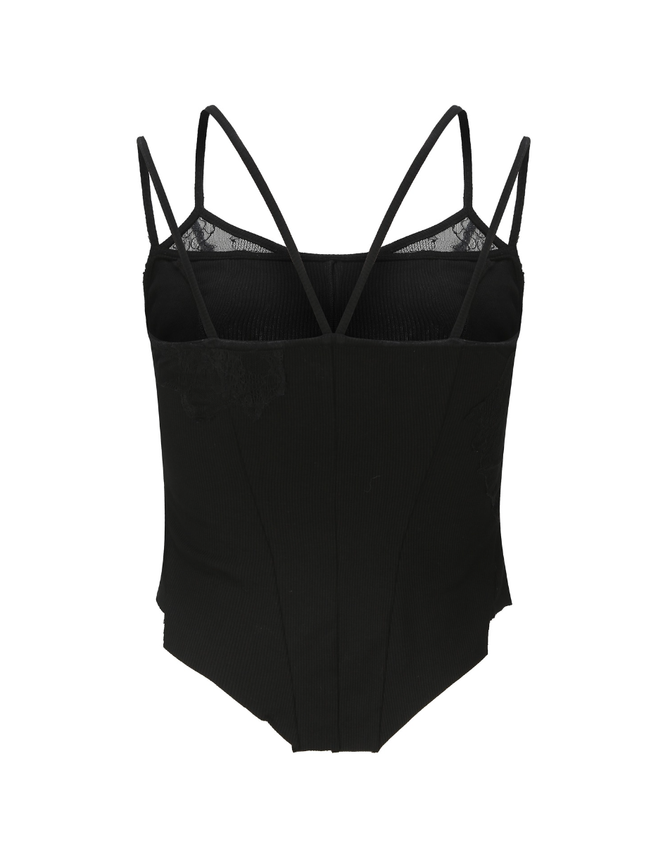 Elywood Black Lace Camisole Top _back 2