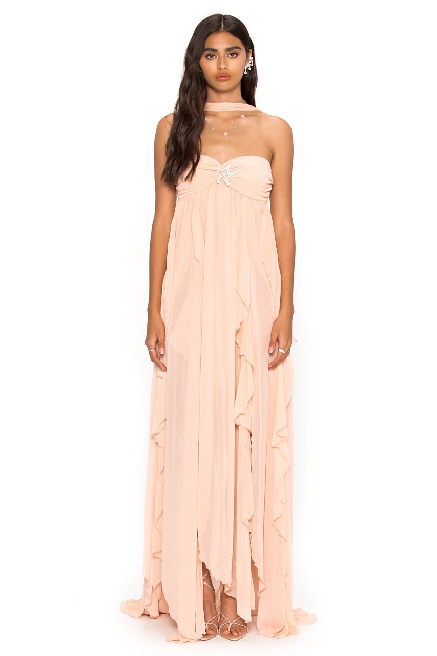 Mariah Dress in Dust Pink