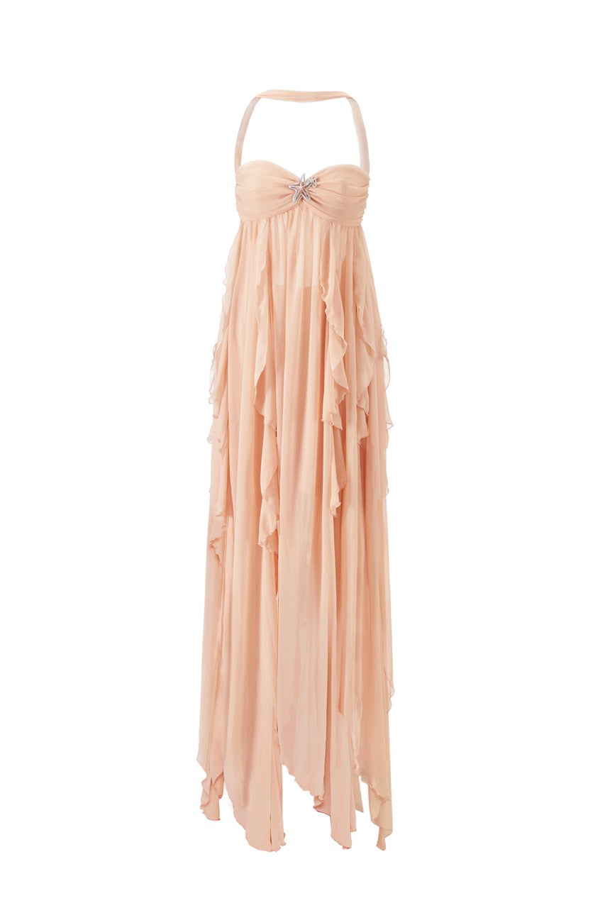 Mariah Dress in Dust Pink