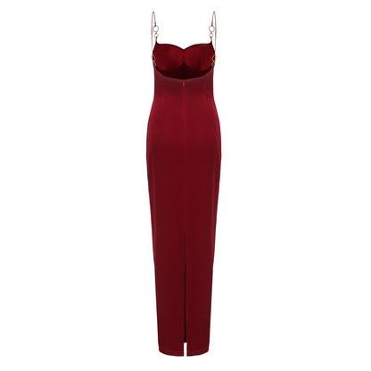 Gigi Midi Dress in Red