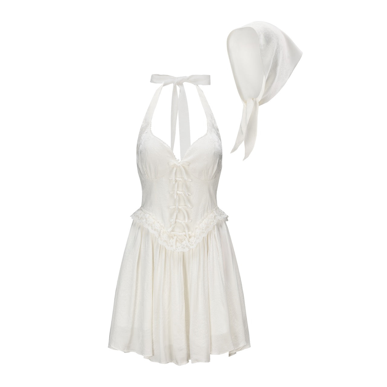 Allie Mini Dress in White