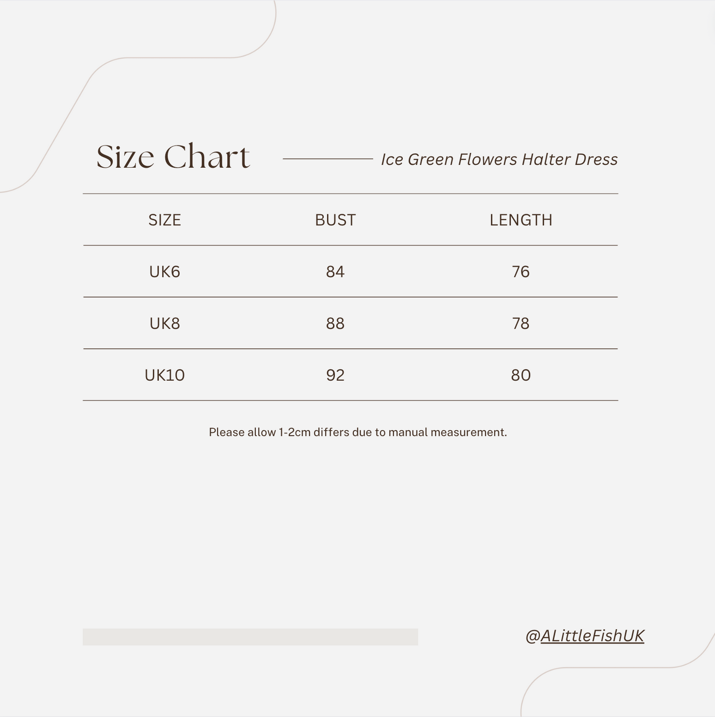 wardrobes by chen ice green blossom halter dress size chart