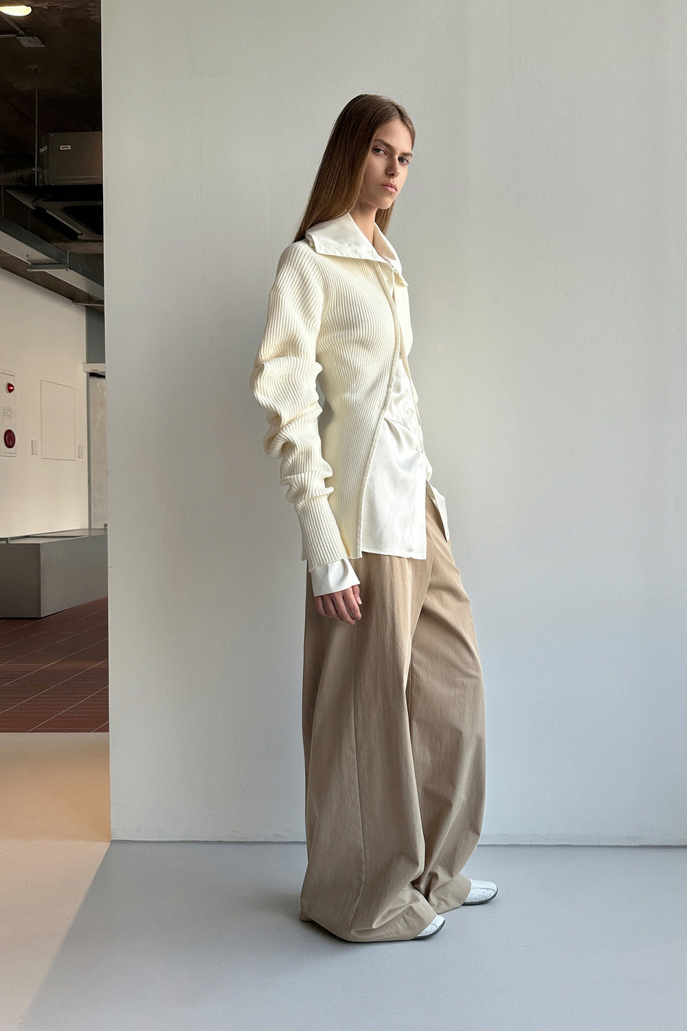 Volume Sleeve Knit Cardigan
