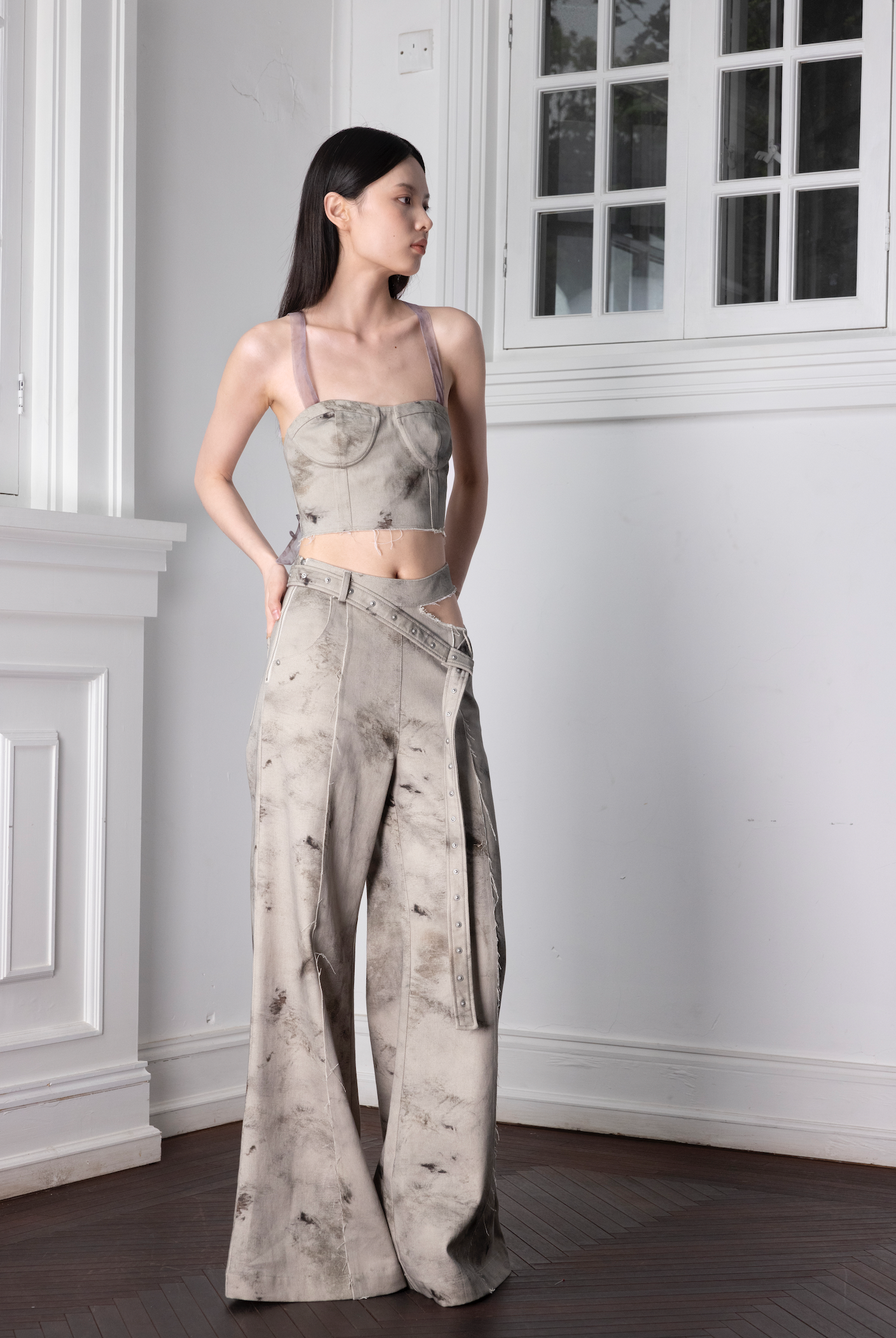Plant-Dyed Effect Denim Jeans