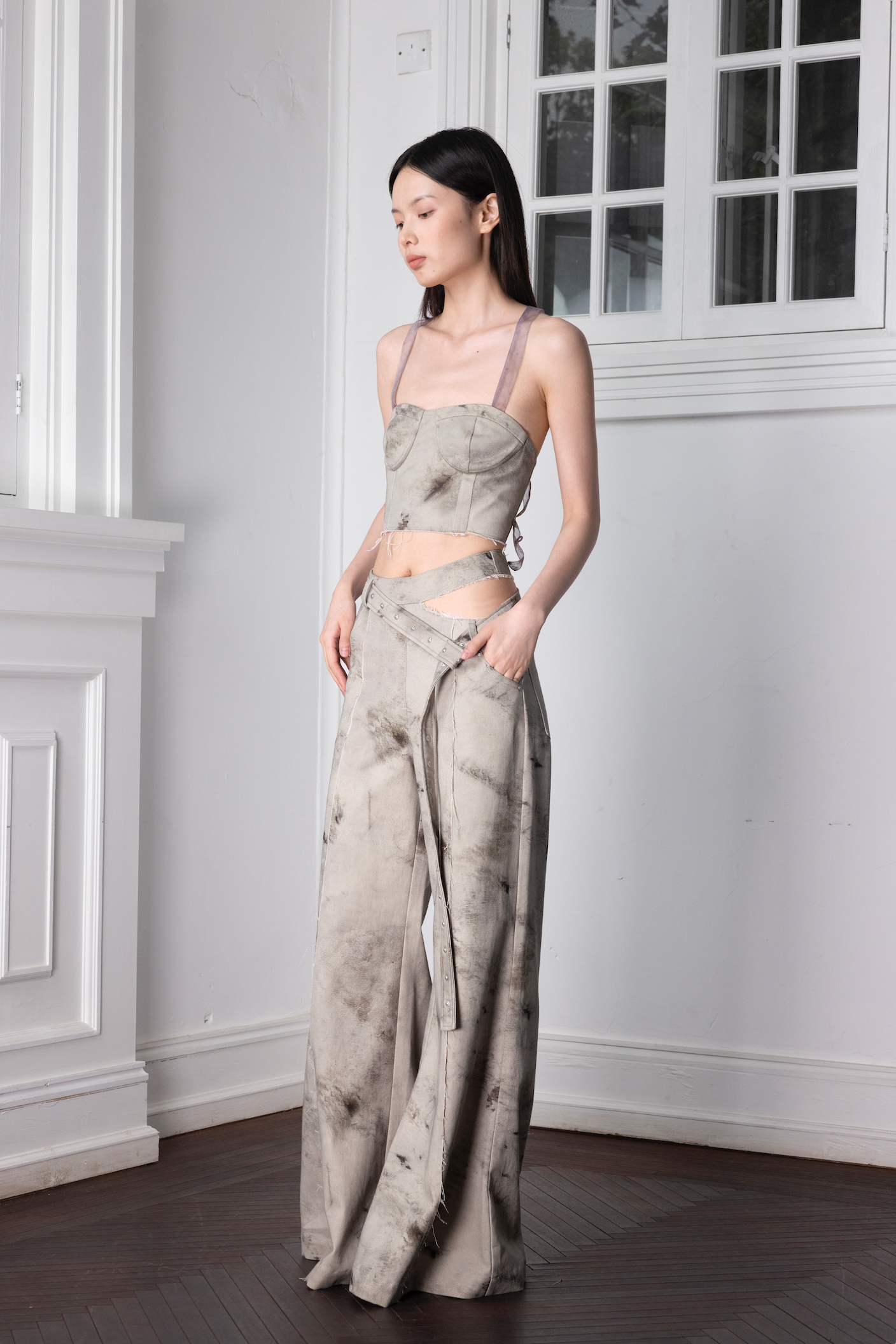 Plant-Dyed Effect Denim Jeans