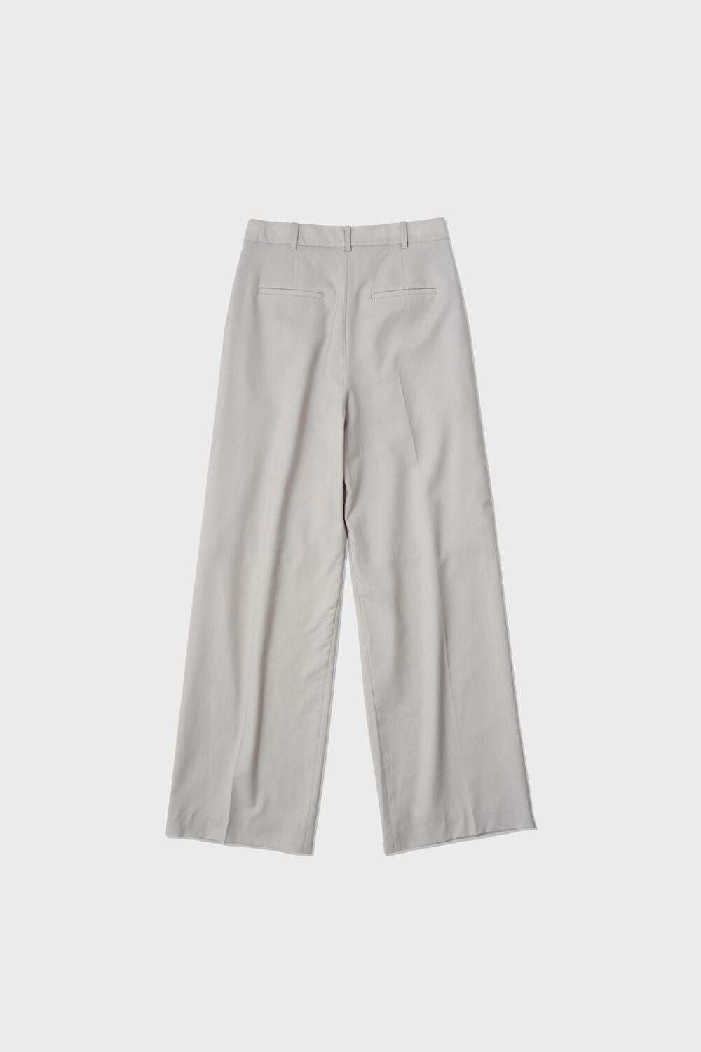 Basic Long Trousers in Light Grey