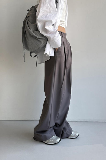 Basic Long Trousers in Purple